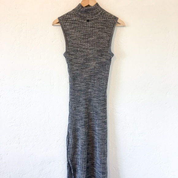 Roxy Hello Fall Sleeveless Rib Knit Midi, Grey - Picture 6 of 8